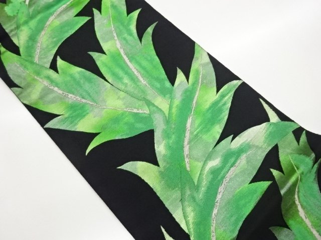 JAPANESE KIMONO / FUKURO OBI / WOVEN PLANT 